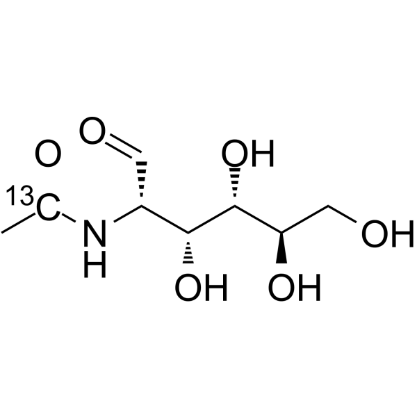 N-Acetyl-D-mannosamine-13C Chemical Structure N-Acetyl-D-mannosamine-13C(Synonyms: N-Acetylmannosamine-13C; ManNAc-13C)