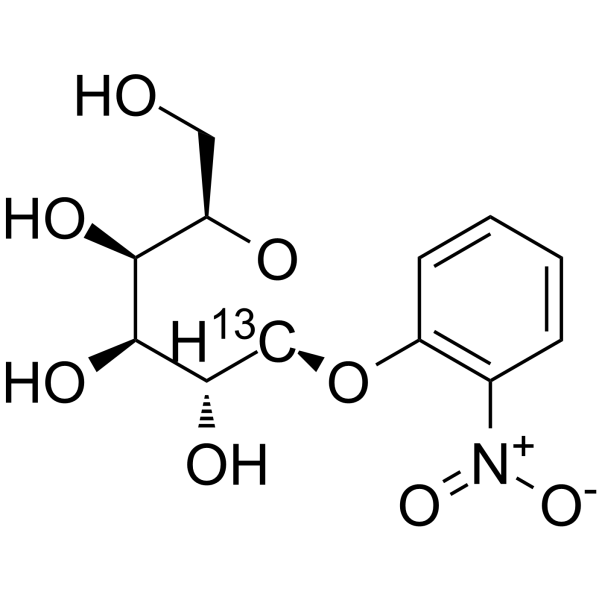 ONPG-13C Chemical Structure ONPG-13C(Synonyms: 2-Nitrophenyl β-D-galactopyranoside-13C)