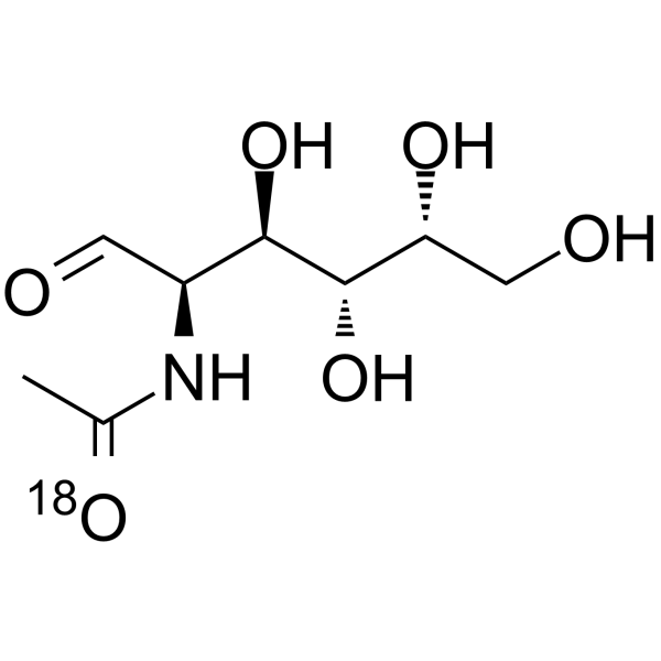 D-N-Acetylgalactosamine-18O Chemical Structure D-N-Acetylgalactosamine-18O
