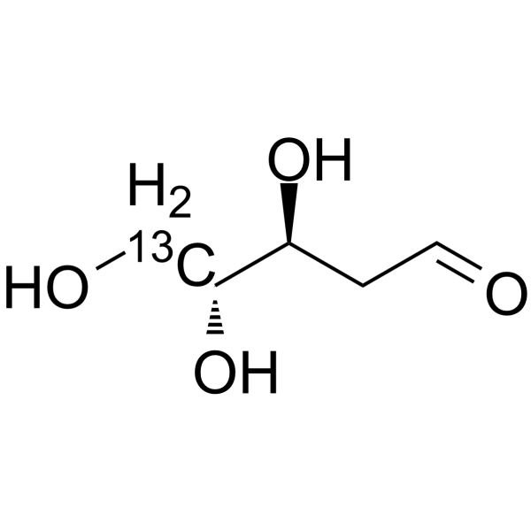 Thyminose-13C-2 Chemical Structure Thyminose-13C-2(Synonyms: Deoxyribose-13C-2)
