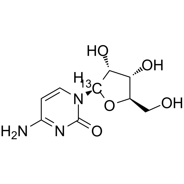 Cytidine-13C Chemical Structure Cytidine-13C(Synonyms: Cytosine β-D-riboside-13C; Cytosine-1-β-D-ribofuranoside-13C)