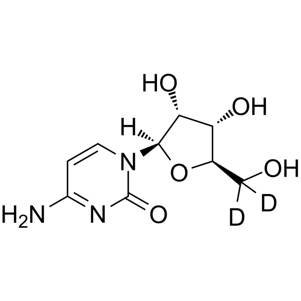 Cytidine-d2-1 Chemical Structure Cytidine-d2-1(Synonyms: Cytosine β-D-riboside-d2-1; Cytosine-1-β-D-ribofuranoside-d2-1)