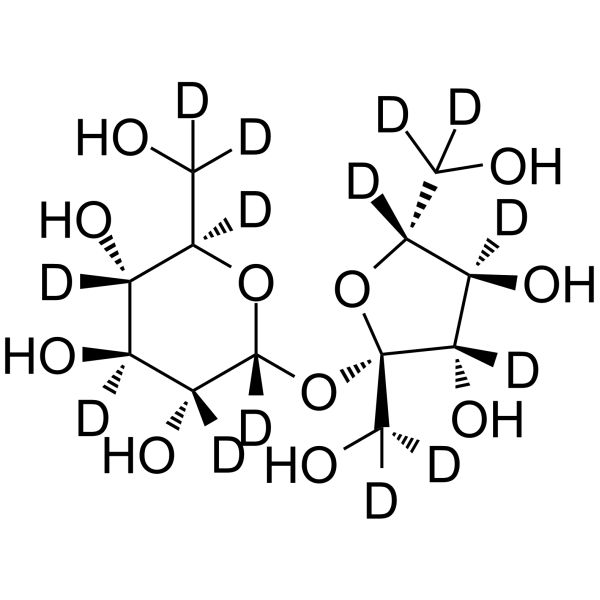 Sucrose-d14 Chemical Structure Sucrose-d14(Synonyms: D-(+)-Saccharose-d14)