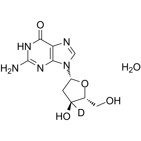 2'-Deoxyguanosine-d1-1 monohydrate Chemical Structure 2