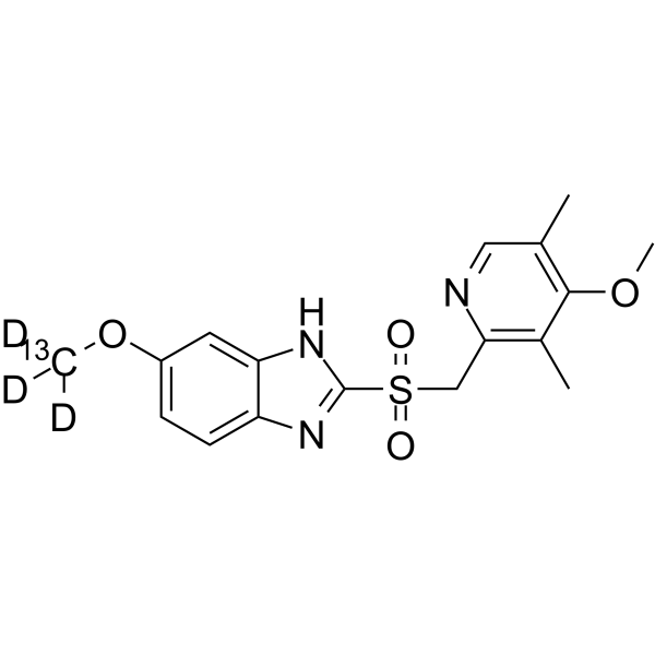 Omeprazole metabolite Omeprazole sulfone-13C,d3(Synonyms: Omeprazole sulfone-13C,d3;  Omeprazole sulphone-13C,d3)