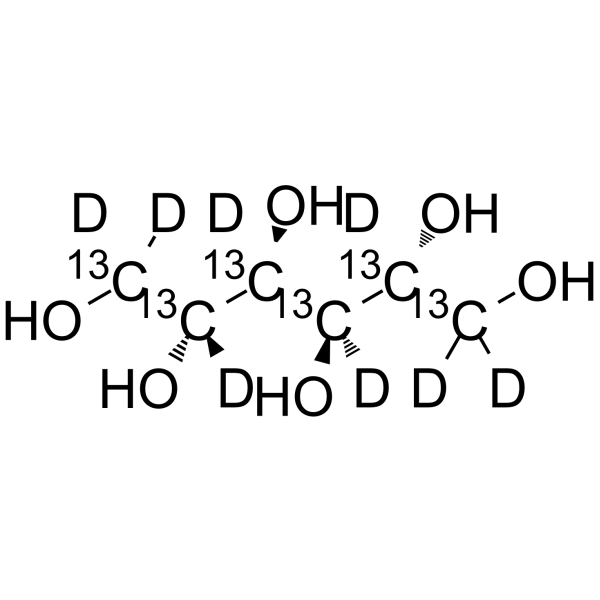D-Mannitol-13C6,d8 Chemical Structure D-Mannitol-13C6,d8(Synonyms: Mannitol-13C6,d8; Mannite-13C6,d8)