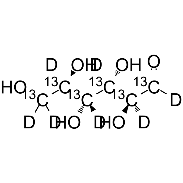 D-mannose-13C6,d7 Chemical Structure D-mannose-13C6,d7(Synonyms: D-甘露糖 13C6,d7)