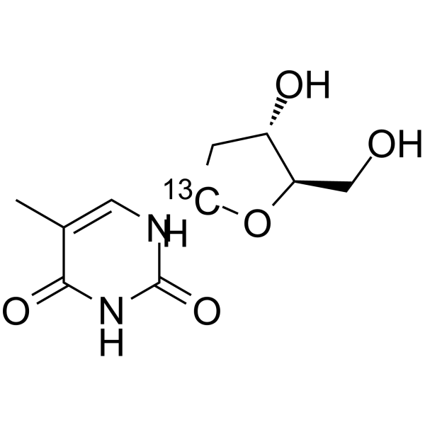 Thymidine-13C-2 Chemical Structure Thymidine-13C-2(Synonyms: DThyd-13C-2; NSC 21548-13C-2)