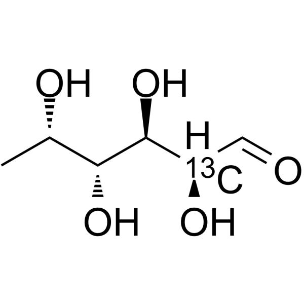 (-)-Fucose-13C-1 Chemical Structure (-)-Fucose-13C-1(Synonyms: 6-Desoxygalactose-13C-1; L-(-)-Fucose-13C-1; L-Galactomethylose-13C-1)