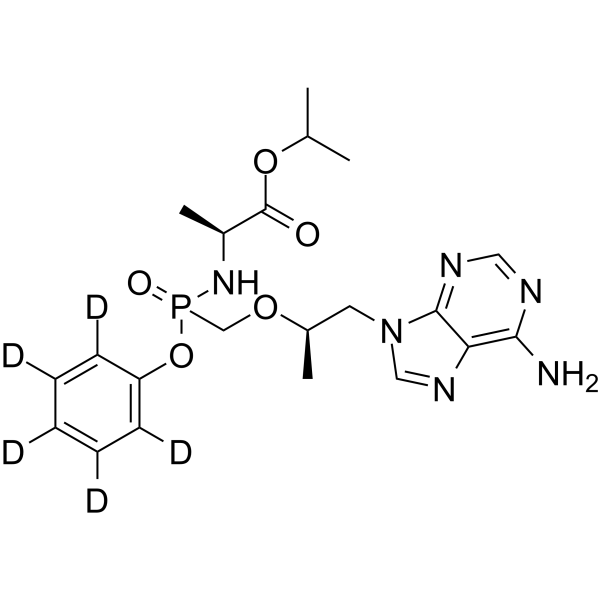 (2R)-Isopropyl 2-((((((R)-1-(6-amino-9H-purin-9-yl)propan-2-yl)oxy)methyl)(phenoxy)phosphoryl)amino)propanoate-d5