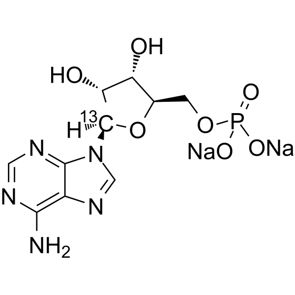 Adenosine 5'-monophosphate-13C disodium Chemical Structure Adenosine 5