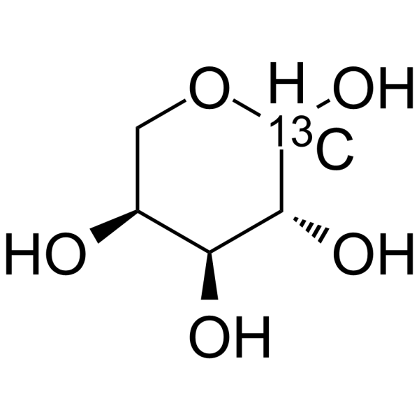 L-Arabinopyranose-13C-1 Chemical Structure L-Arabinopyranose-13C-1