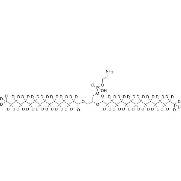 1,2-Dipalmitoyl-sn-glycero-3-phosphoethanolamine-d62 Chemical Structure 1,2-Dipalmitoyl-sn-glycero-3-phosphoethanolamine-d62