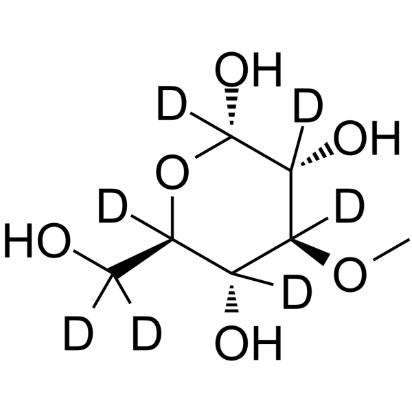 3-O-Methyl-alpha-D-glucopyranose-d7 Chemical Structure 3-O-Methyl-alpha-D-glucopyranose-d7