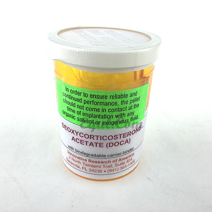 DEOXYCORTICOSTERONE ACETATE (DOCA) 50mg/pellet  货号：M-121-50T 品牌：IRA