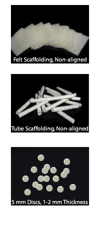 生物可吸收无纺布PGA  Non-woven Fiber Bioabsorbable Scaffolds 货号：PGA-65-1-5-10 品牌：