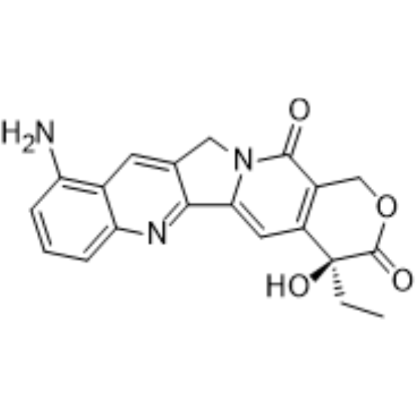 9-Aminocamptothecin Chemical Structure 9-Aminocamptothecin (Synonyms: 9-氨基喜树碱; 9-Amino-20(S)-camptothecin; 9-Amino-CPT)