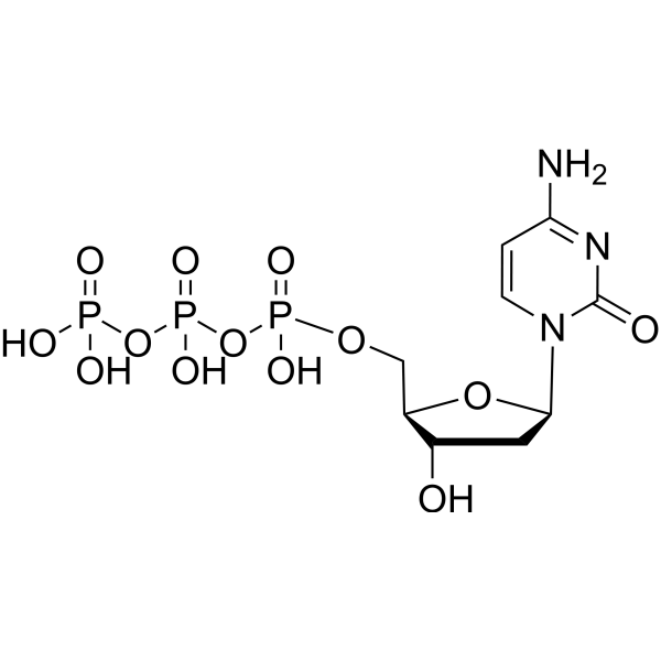 Deoxycytidine triphosphate Chemical Structure Deoxycytidine triphosphate (Synonyms: 脱氧胞苷三磷酸; dCTP; 2′-Deoxycytidine-5′-triphosphate)