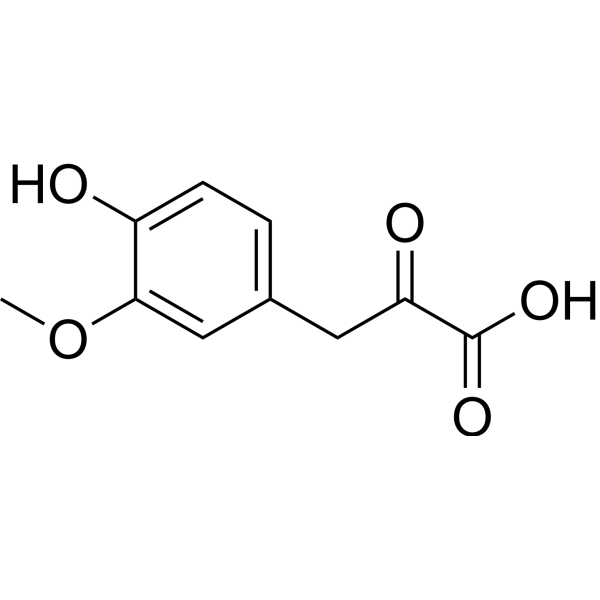 Vanilpyruvic acid Chemical Structure Vanilpyruvic acid (Synonyms: Vanylpyruvic acid)