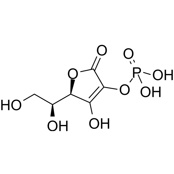 L-Ascorbic acid 2-phosphate Chemical Structure L-Ascorbic acid 2-phosphate (Synonyms: 维生素C磷酸酯; 2-Phospho-L-ascorbic acid)