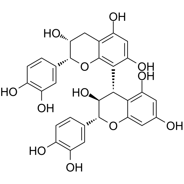 Procyanidol B4 Chemical Structure Procyanidol B4 (Synonyms: (-)-Procyanidin B4)