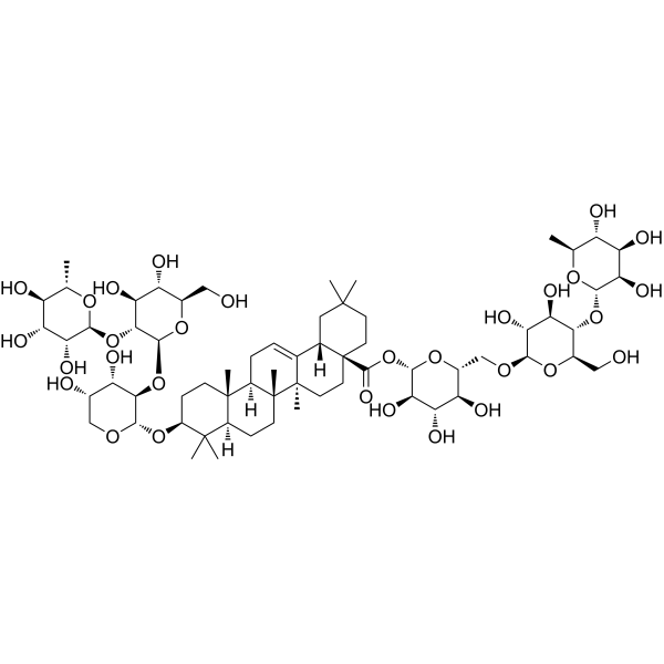 Raddeanoside R8 Chemical Structure Raddeanoside R8 (Synonyms: 多被银莲花皂苷R8)