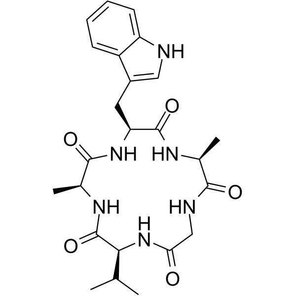 Segetalin B Chemical Structure Segetalin B (Synonyms: 王不留行环肽 B)
