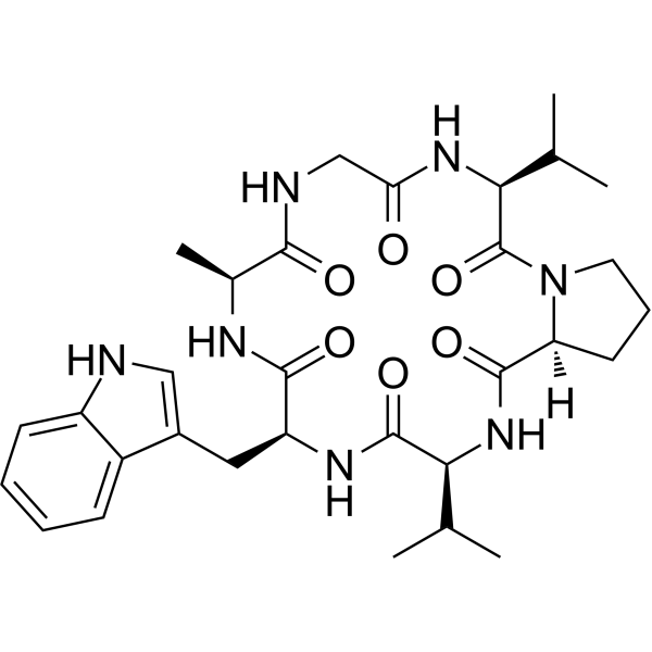 Segetalin A Chemical Structure Segetalin A (Synonyms: Vaccarin D)