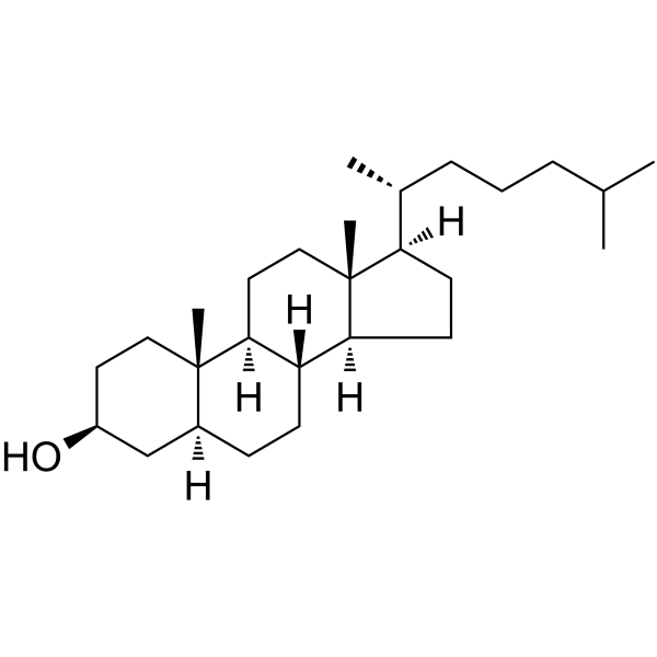 5α-Cholestan-3β-ol Chemical Structure 5α-Cholestan-3β-ol (Synonyms: Dihydrocholesterol; 5α-Cholestanol; NSC 18188)