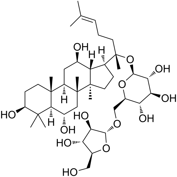 Ginsenoside F5 Chemical Structure Ginsenoside F5 (Synonyms: 人参皂苷F5)