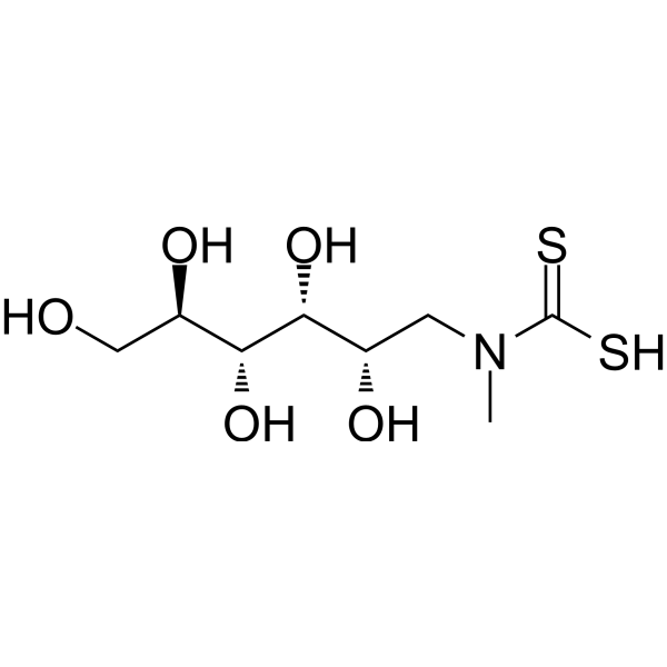 N-methyl-N-dithiocarboxyglucamine Chemical Structure N-methyl-N-dithiocarboxyglucamine (Synonyms: MDCG)