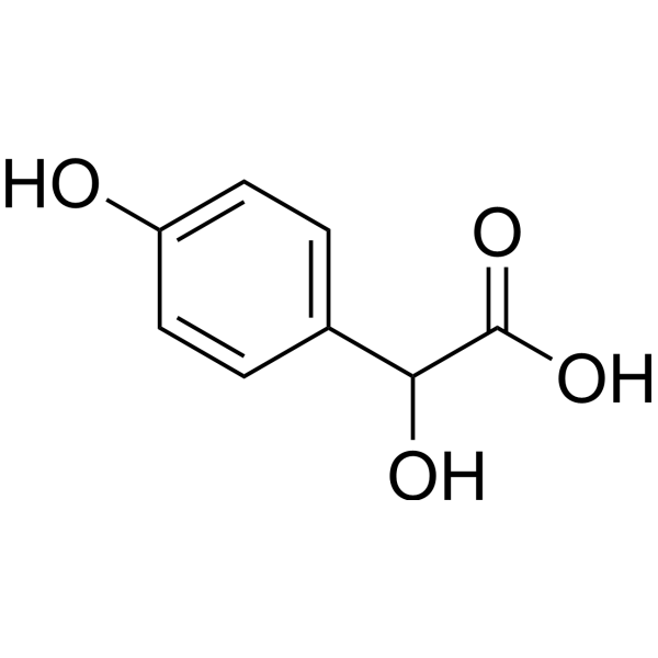 p-Hydroxymandelic acid Chemical Structure p-Hydroxymandelic acid (Synonyms: 对羟基扁桃酸)