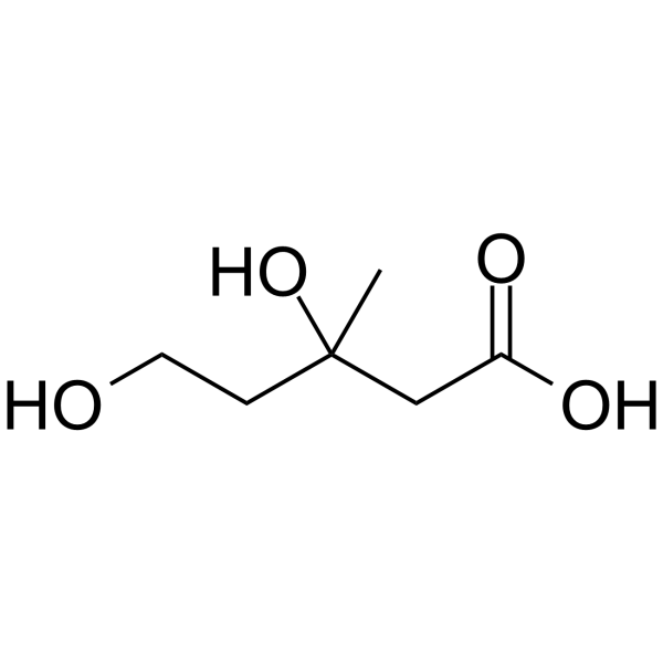 Mevalonic acid Chemical Structure Mevalonic acid (Synonyms: MVA)
