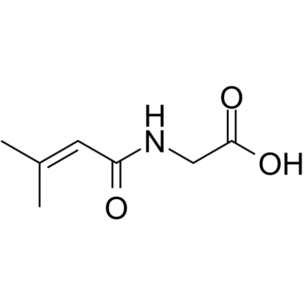 3-Methylcrotonylglycine Chemical Structure 3-Methylcrotonylglycine