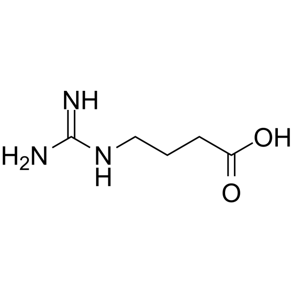 4-Guanidinobutanoic acid Chemical Structure 4-Guanidinobutanoic acid