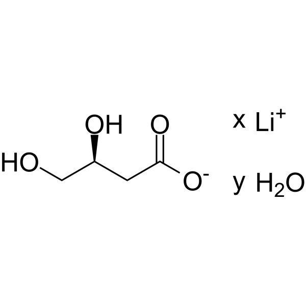 (S)-3,4-Dihydroxybutyric acid lithium hydrate Chemical Structure (S)-3,4-Dihydroxybutyric acid lithium hydrate