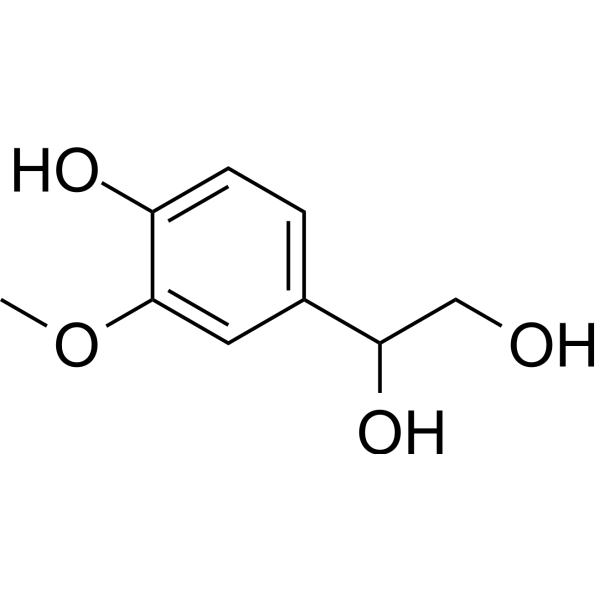 3-Methoxy-4-hydroxyphenylglycol Chemical Structure 3-Methoxy-4-hydroxyphenylglycol (Synonyms: HMPG; MHPG; MOPEG)