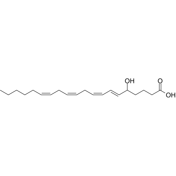 5-HETE Chemical Structure 5-HETE (Synonyms: (±)-5-HETE)