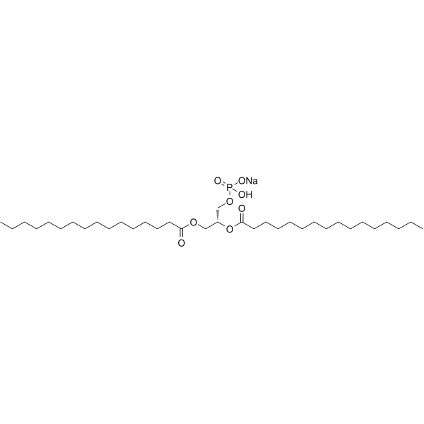 1,2-Dipalmitoyl-sn-glycerol 3-phosphate sodium Chemical Structure 1,2-Dipalmitoyl-sn-glycerol 3-phosphate sodium