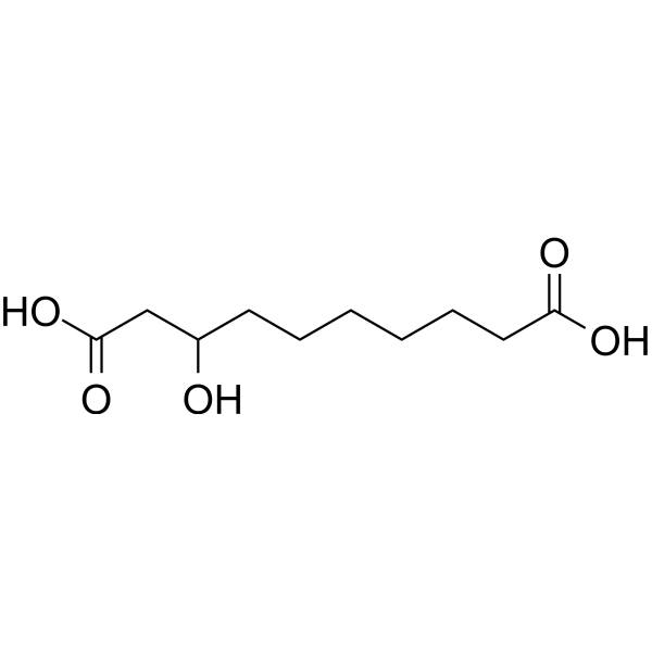 3-Hydroxysebacic acid Chemical Structure 3-Hydroxysebacic acid