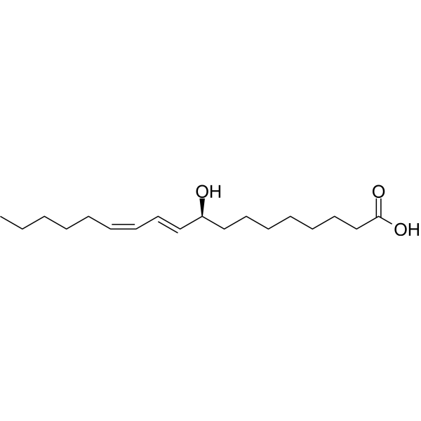 9S-HODE Chemical Structure 9S-HODE (Synonyms: Alpha-dimorphecolic acid)