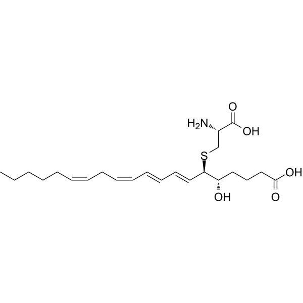 Leukotriene E4 Chemical Structure Leukotriene E4 (Synonyms: LTE4)