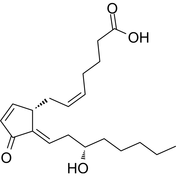 Delta-12-Prostaglandin J2 Chemical Structure Delta-12-Prostaglandin J2 (Synonyms: Δ12-PGJ2)