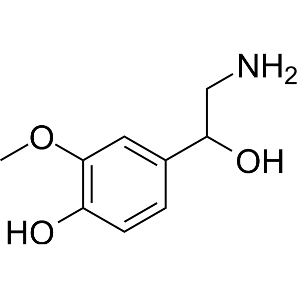Normetanephrine Chemical Structure Normetanephrine (Synonyms: (±)-Normetanephrine; DL-Normetanephrine)