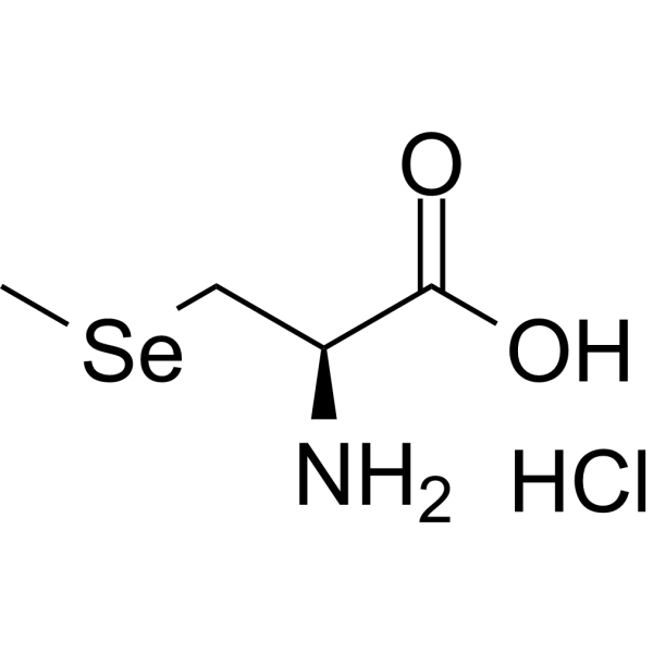 Se-Methylselenocysteine hydrochloride Chemical Structure Se-Methylselenocysteine hydrochloride (Synonyms: L-硒甲基硒代半胱氨酸; Methylselenocysteine hydrochloride; Se-Methylseleno-L-cysteine hydrochloride)