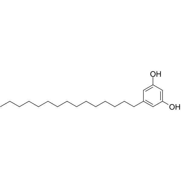 5-Pentadecylresorcinol Chemical Structure 5-Pentadecylresorcinol (Synonyms: Adipostatin A)