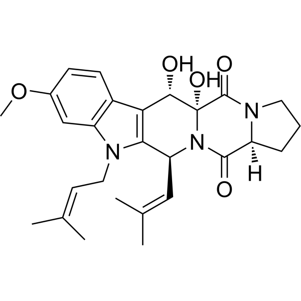 Fumitremorgin B Chemical Structure Fumitremorgin B (Synonyms: 烟曲霉毒素B)