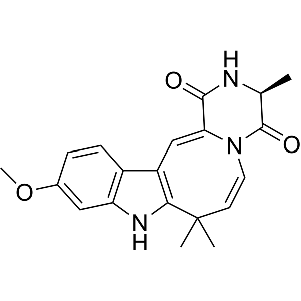 Cycloechinulin Chemical Structure Cycloechinulin (Synonyms: 环丙烷刺孢曲霉素)