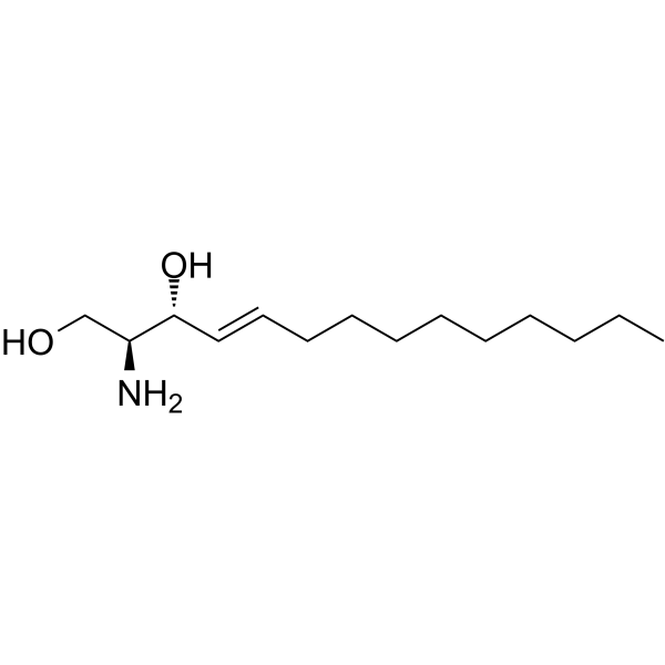 Sphingosine (d14:1) Chemical Structure Sphingosine (d14:1) (Synonyms: Tetradecasphing-4-enine)