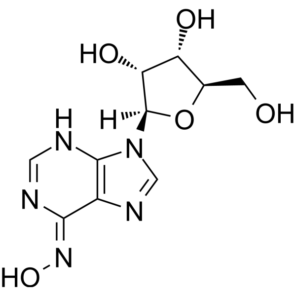 Inosine oxime Chemical Structure Inosine oxime (Synonyms: 6-Hydroxyadenosine)